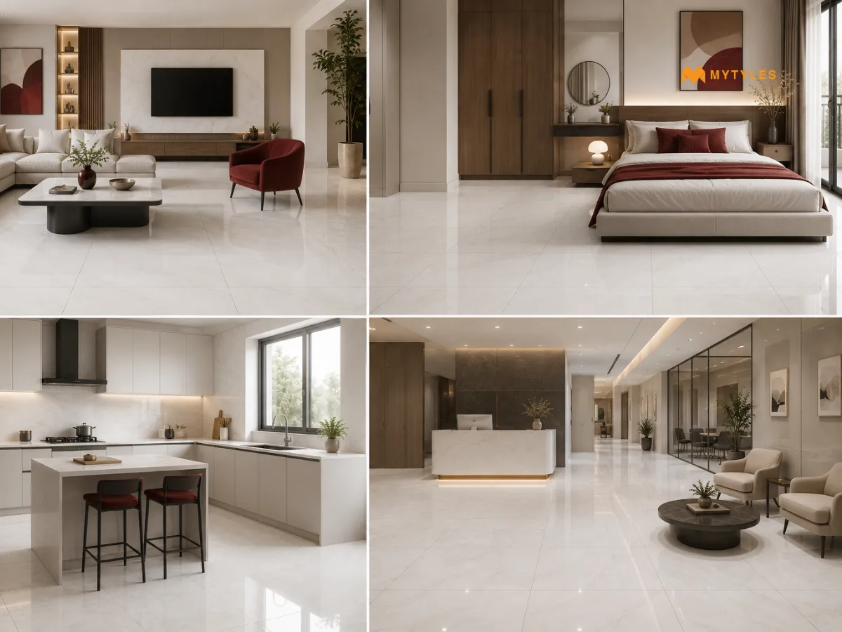 White Full Body Vitrified Tiles: Where And How To Use Them 